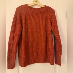 Vero Moda Crew Neck Warm Copper Rust Cozy Sweater XS